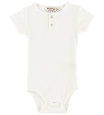 MarMar Bodysuit S/S - Rib - White