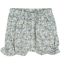 En Fant Shorts - Crme av. Fleurs