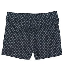 En Fant Shorts - Mattblau m. Muster