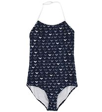 Emporio Armani Sundföt - Dökkblátt M. All-Over Lógó