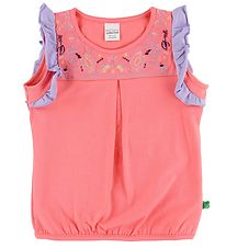 Freds World Top - Coral/Lavender