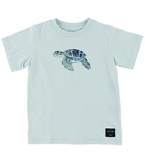 Mini A Ture T-shirt - Steffen - Blue Skylight w. Turtle
