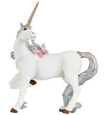 Papo Argent Licorne - H : 13 cm