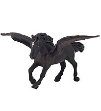 Papo Zwart Pegasus - H: 9 cm