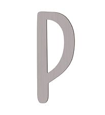 Sebra Holz Buchstaben - P - Pinecone Brown
