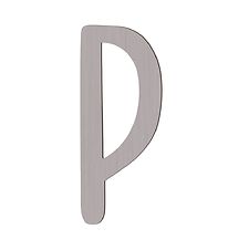 Sebra Wooden Letter - P - Pinecone Brown