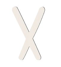 Sebra Wooden Letter - X - Birchbark Beige