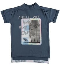 Me Too T-shirt - Navy w. Pastel Print