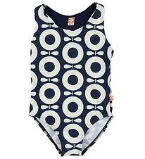 Katvig Maillot de Bain - UV60 - Marine av. Pommes