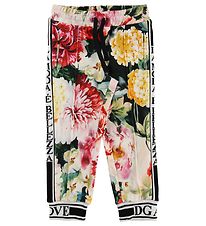 Dolce & Gabbana Trousers - Multicolour w. Flowers