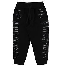 Dolce & Gabbana Sweatpants - Svart m. Patches