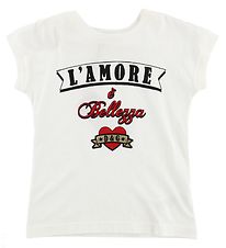 Dolce & Gabbana T-paita - Valkoinen, Teksti