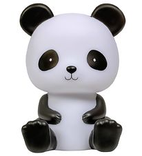 A Little Lovely Company Nachtlamp - Panda - 19 cm - Zwart/Wit