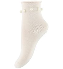 Condor Chaussettes - Blanc av. Perles