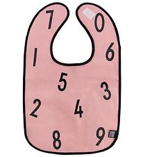 Design Letters Bib - Rose w. Numbers