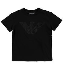 Emporio Armani Stuttermabolur - Svart M. Lógó