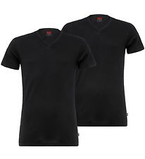 Levis T-Shirt - 2-pack - V-Neck - Zwart