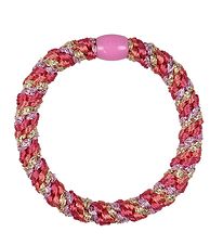 Kknekki Hair Tie - Yellow/Dark Pink Glitter