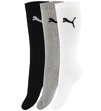 Puma Socks - 3-Pack - Sport - White/Grey Melange/Black