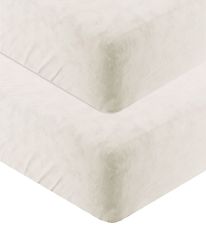 Cocoon Company Bed Sheet - 2-pack - Crib - 40x80/84 cm - Ivory