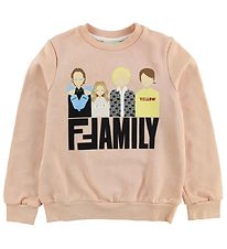 Fendi Kids Sweatshirt - Powder w. Family
