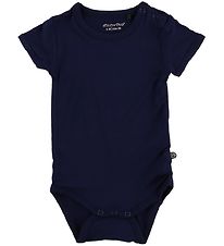 Minymo Romper s/s - Bamboe - Navy