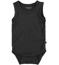 Minymo Bodysuit Sleeveless - Bamboo - Dark Grey