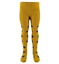 Minymo Tights - Yellow w. Stars