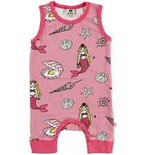Småfolk Summer Romper - Rose w. Mermaids
