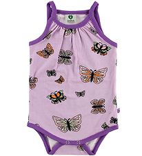 Småfolk Bodysuit Sleeveless - Lavender w. Butterflies