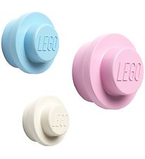 LEGO Storage Garderobenhaken - 3 st. - 10/8/5 cm - Wei/Hellbla