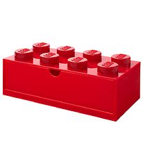 LEGO Storage Silytyslaatikko - 8 Silmukat - 31x15x9 - Punainen