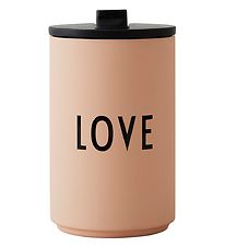 Design Letters Thermo Beker - 350 ml - Love - Roze