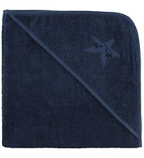 Nrgaard Madsens Hooded Towel - 75x75 - Navy w. Star
