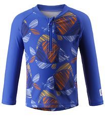 Reima Swim Top L/S - Tuvalu - UV50+ - Blue w. Fish