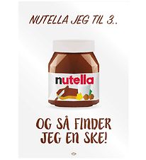 Citatplakat Affisch - A3 - Nutella Jeg till 3