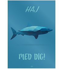 Citatplakat Veggspjald - A3 - Hákarl með þér