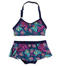 Color Kids Bikini - Tracy - UV40 + - Navy/Pink m. UV40+