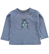 Noa Noa miniature Blouse - Dusty Blue w. Beetle