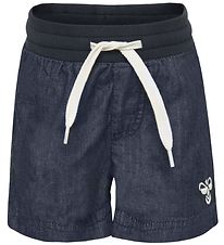 Hummel Stuttbuxur - HMLJaco - Blár Gallaefni