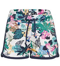 Hummel Shorts - HMLKaia - Lichtgroen m. Bloemen