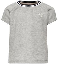 Hummel T-Shirt - HMLDemi - Graumeliert meliert m. Glitzer