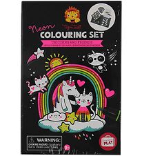 Tiger Tribe Colouring Set - Neon - Unicorns & Friends