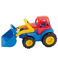 Dantoy Traktor m. Greifer - 30 cm - Rot/Blau