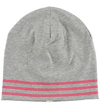 MP Beanie - Grey Melange/Rose Striped