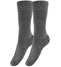 Tommy Hilfiger Sokkar - 2 Pakki - Classic+ - Grátóna