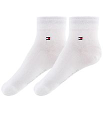 Tommy Hilfiger Sokkar - 2 Pakki - Fjórðungur - Hvítur