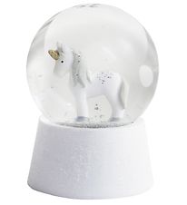 Kids by Friis Mini Snøkule - Ø: 4 cm - Enhjørning