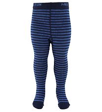 Melton Tights- Navy Striped