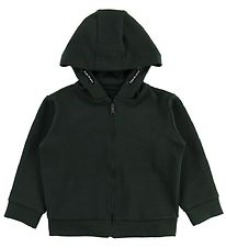 Emporio Armani Zip Thru Hoodie - Army Green w. Logo